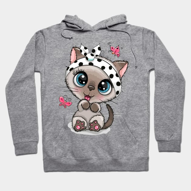 Cute kitten Hoodie by Reginast777